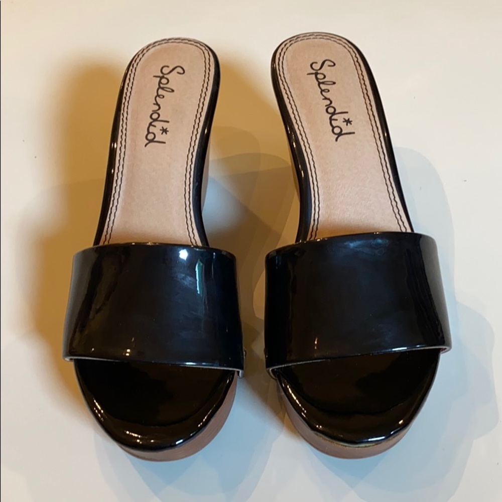 Splendid patent wedges (never worn)